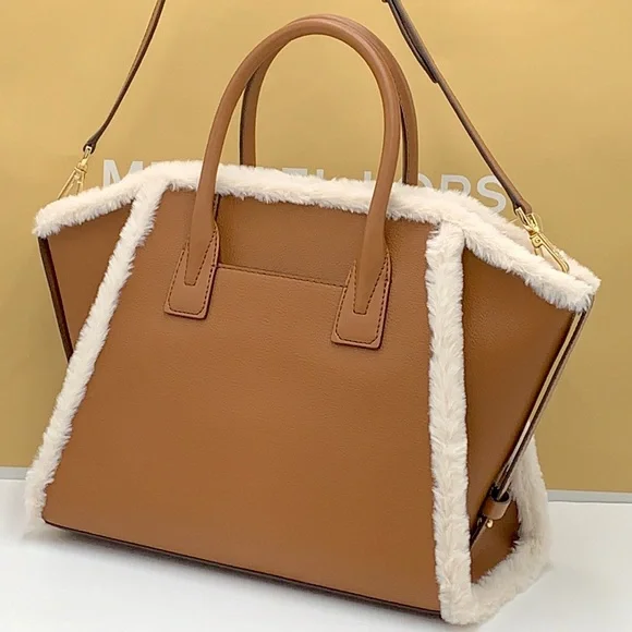 MICHAEL KORS AVRIL LARGE TOP ZIP SATCHEL LUGGAGE MULTI COLOR WITH FLUFFY - Picture 5 of 16